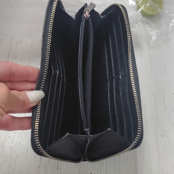 Coach Midnight Black Textured Wallet - Picture 3 of 3